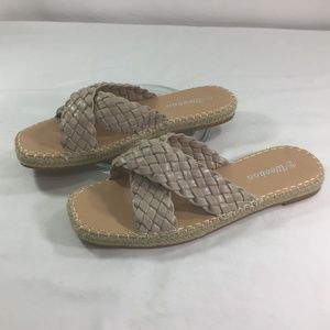 Weeboo Tan Espadrille Slip-On Sandals